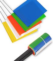 Bendera Penanda Survei PVC Vinyl Grosir 4x5x21'' dengan Batang Kawat Baja untuk Kontraktor Konstruksi dan Utilitas