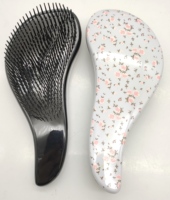 Peigne de Massage de soins capillaires en forme de S, brosse à cheveux démêlante en plastique OEM populaire