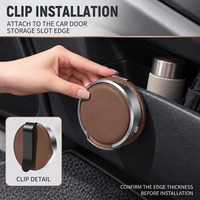 Porte-gobelet pour porte de voiture, rangement en voiture, porte-gobelet pliable, porte-gobelet multifonctionnel, support de rangement fixe, rangement pour gobelets de boisson