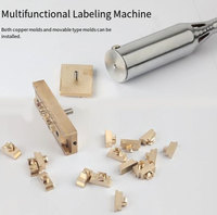 Machine de bronzage tenue dans la main pour la machine de gaufrage de chaleur de carte de PVC de papier en bois de cuir avec le logo adapté aux besoins du client