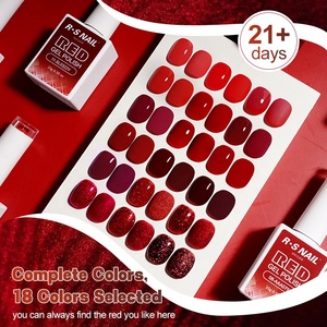 R S Nail Private Label Red Gel Polish Soak Off Gel Uv Polish Proveedor de <span class=keywords><strong>uñas</strong></span> 18 <span class=keywords><strong>colores</strong></span> Otoño e Invierno Serie roja - Product Image 4