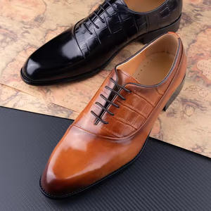 Colección de otoño zapatos formales de hombre de gama alta-cuero Premium hecho a mano puntiagudo hecho a medida - Product Image 1