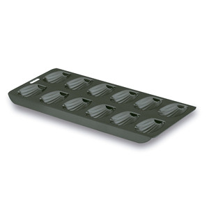 Stampo per madeleine a 12 cavità, teglia nera per la preparazione di dolci - Product Image 1
