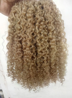 Extensions de cheveux vierges bouclés crépus ondulés 100% naturels, blond miel bouclé birman brut 613, tissage de cheveux Remy