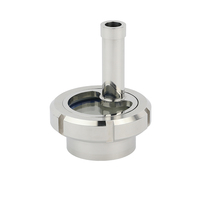 Verre de visée rond SS de type union en acier inoxydable DN50