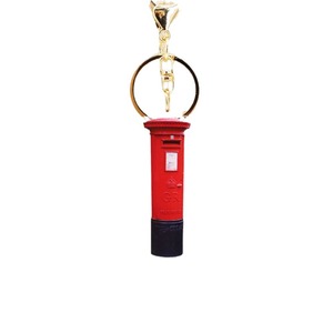 Porte-clés en acrylique de dessin animé, pendentif boîte de timbres-<span class=keywords><strong>poste</strong></span> rétro européen et américain, léger et étanche - Product Image 4