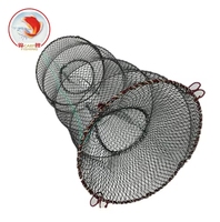Piège à poissons cylindrique pliable pour crevettes, homards et autres poissons de mer – Cage à appâts de pêche