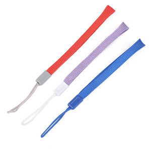Dragonne de téléphone 16 cm en plastique avec boucle de maintien pour téléphone portable, couleurs rose et blanc - Product Image 2