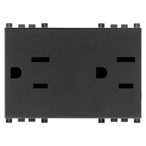 เต้ารับไฟฟ้า Sicury 2P+T 15A มาตรฐาน USA+SASO สีเทา ขนาด 5.3x3.9x7.6 ซม. - Product Image 1