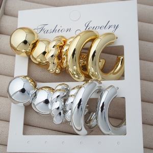 HL vente en gros rétro CCB boucles d'oreilles créoles haut de gamme et personnalisé ensemble de plusieurs pièces de style classique pour les fêtes et les cadeaux - Product Image 3