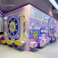 Equipo de Juegos Interior Comercial con Temática Espacial, Centro de Juegos Suaves para Niños con Tobogán de Tubo de Plástico Grande y Piscina de Pelotas