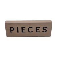 Bloc de logo en bois pour enseigne de marque commerciale personnalisée
