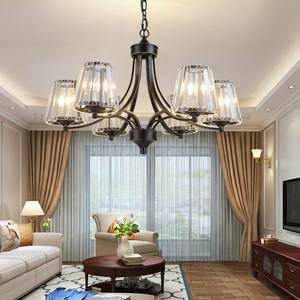 ثريا كريستال أمريكية بإضاءة LED لغرفة المعيشة، تصميم فاخر وعصري وبسيط، إضاءة لغرفة الطعام وغرفة النوم، إضاءة معلقة جديدة للمنازل والدوبلكس - Product Image 3