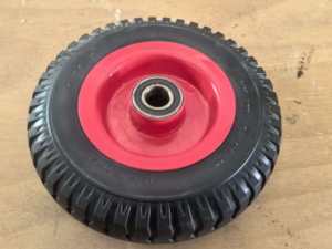 Pneu et roue de brouette pneumatique en caoutchouc de 10 à 16 pouces, sans chambre à air, avec une capacité de charge de 200 kg, pour chariot, tondeuse à gazon, chariot à main - Product Image 3