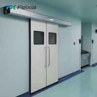 Porte de protection radiologique médicale avec revêtement au plomb, structure hermétique et fenêtre en verre pour salles d'imagerie