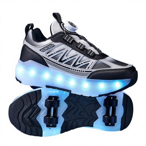Chaussures de sport <span class=keywords><strong>Oxford</strong></span> confortables pour enfants avec roulettes lumineuses à quatre roues - Product Image 6