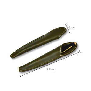 Customized top-grain cowhide pen sleeves, creative gift pen protective cases, business-style minimalist pen storage bags. - Product Image 5