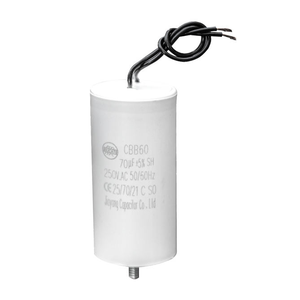 <span class=keywords><strong>Cbb60</strong></span> Chạy tụ điện với dây chì 450V AC 90uF 50/60Hz cho máy nén khí động cơ - Product Image 2