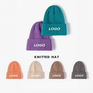 Gorros de Invierno con Logotipo Bordado Personalizado, Gorro de Punto Acrílico y Cachemira para Hombre y Mujer - Product Image 2