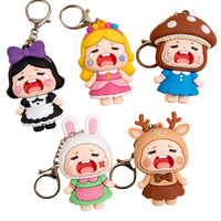 Porte-clés mous et durables en caoutchouc, mignons, style anime 2D/3D, avec mousqueton – Vente en gros, personnalisables, écologiques, prix abordable