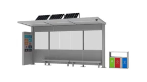Conception d'abris de bus, mobilier urbain, panneaux d'arrêt de bus et installations modulaires publiques d'attente - Product Image 3