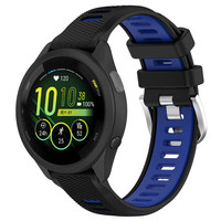 Bracelet de montre en silicone bicolore de haute qualité, résistant à l'eau, à libération rapide, 18 mm, 20 mm, 22 mm, pour Garmin Forerunner 265 265s, ajustement rapide