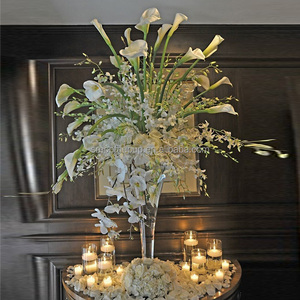 Vaso Moderno in Vetro Trasparente Alto, Centrotavola <span class=keywords><strong>per</strong></span> <span class=keywords><strong>Fiori</strong></span>, Supporto <span class=keywords><strong>per</strong></span> <span class=keywords><strong>Fiori</strong></span> <span class=keywords><strong>per</strong></span> Eventi e Decorazioni Matrimoniali - Product Image 6