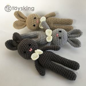 Muñeco <span class=keywords><strong>de</strong></span> Ganchillo Hecho a Mano <span class=keywords><strong>de</strong></span> Algodón, Conejito Amigurumi, Juguete <span class=keywords><strong>de</strong></span> Ganchillo para Bebés, Regalos para Bebés, Gran Venta <span class=keywords><strong>2020</strong></span> - Product Image 1