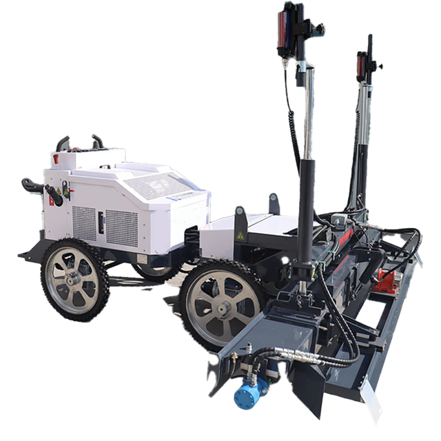 High Efficiency Diesel Engine Automatic Floor Self Leveling Laser Screed Machine with 50-250mm Thickness for Concrete Surface