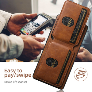 Étui de téléphone en cuir synthétique de luxe SUTENI avec porte-cartes et support, compatible avec Samsung <span class=keywords><strong>Galaxy</strong></span> S26/S25/S24/S23/<span class=keywords><strong>S22</strong></span> - Product Image 4