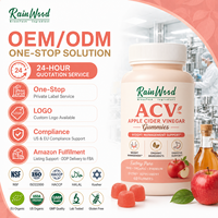 Gummies au vinaigre de cidre de pomme naturel de haute qualité Rainwood OEM, favorisent la santé digestive et le confort intestinal