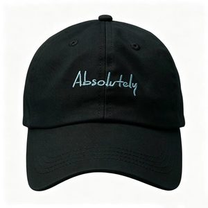 Unisex Cotton Baseball Cap with Absolutely Embroidery Letter Adjustable Casual Dad Hat for Daily Wear - Product Image 2