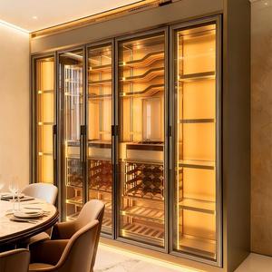 Wine <b>Cabinet</b> Dining Room Living Stainless Steel Liquor for Home Compressor Cooling Wine Cooler - Product Image 2