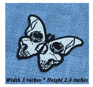 Toppe fantasma farfalla fai da te distintivo Applique ricamato ferro su cucire su toppe per apparecchi di ricamo - Product Image 4
