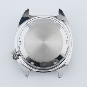 Caja de Reloj de Acero Inoxidable de 40 mm con Cristal de Zafiro Plateado, Resistente al Agua 10 ATM, Esfera de 28,5 mm, Movimiento NH35, Caja para Reloj NH36 - Product Image 4