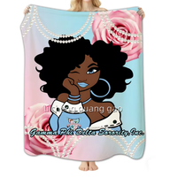 Couverture personnalisée de haute qualité pour la sororité Zeta Phi Beta ZPB, pour un usage domestique, couverture chaude et confortable, couverture en flanelle