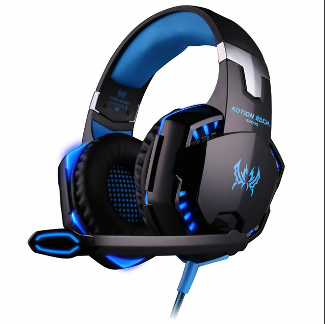 G2000 Wired Stereo Game Head for PS4 / PC/Xbox One Controller/laptop/iPad/Nindo Switch, Noise Cancelling Headphones