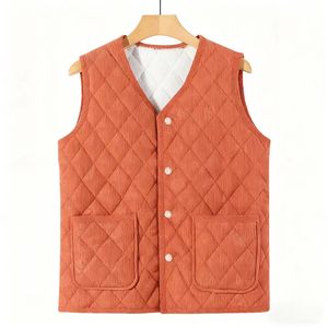 Autumn Winter New Worsted <strong>Knitted</strong> Waterproof 3D Embroidery Button V-Neck Casual <strong>Waistcoat</strong> Middle-Aged Elderly <strong>Women</strong> Fragrant - Product Image 4