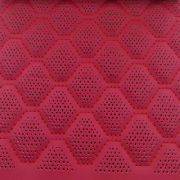 Panneau en cuir PVC perforé 3 mm, gaufré et débossé, broderie en nylon 6 plis pour sièges de voiture, chaises et mobilier d'extérieur