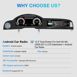 Navihua for Audi A6 A6L 2005-2011 Touch Screen Android 13 Car Accessories Upgrade GPS Navigation Auto Stereo Digital Cluster - Product Image 6