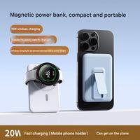 HDL 5000mah 10000mah Tragbare Power Banks 2-in-1-Magnetladegerät für Apple Watch Stand halter 20W Ausgang Li-Polymer OEM/ODM