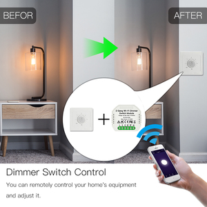 Moes <span class=keywords><strong>โม</strong></span>ดูลสวิตช์หรี่ไฟ LED WiFi RF รีเลย์<span class=keywords><strong>ม</strong></span>ินิ DIY สมาร์ทบ้านขัดจังหวะ - Product Image 2