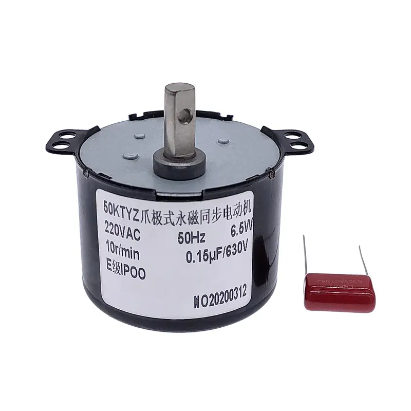 220V Permanent Magnet Synchronous Motor 6-10W 1-50RPM CW CCW For Meter Oven DIY 