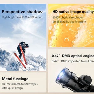 Proyector DLP X5 Pro 1080p, 2GB de RAM, 32GB de ROM, para Negocios y Educación, 3D, Android 11, Batería Integrada de 2200ANSI, Altavoces Integrados - Product Image 4