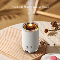 Humidificateur de bureau automatique à ultrasons pour chambre à coucher intelligente petite nouvelle Simulation flamme voiture brouillard diffuseur électrique