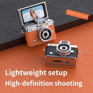Nuova Fotocamera Digitale Portatile <span class=keywords><strong>Vintage</strong></span> Compatta per Bambini e Studenti, Mini Fotocamera Digitale Retrò con Schermo Flip e Portachiavi - Product Image 2