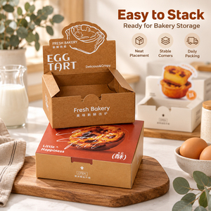 Boîtes jetables anti-graisse en packs de 4, pour tartelettes aux œufs, pâtisseries feuilletées et croissants en forme de fleur - Product Image 6