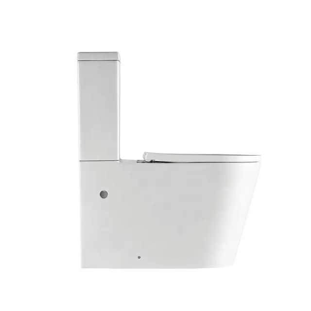 ANBI Alta Qualidade Do Toalete Sanitário De Aro Sanitária WC P Armadilha Toalete de Duas partes de Costas Para A Parede