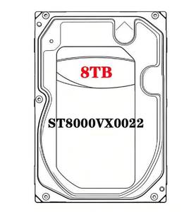 ฮาร์ดดิสก์สำหรับกล้องวงจรปิด 8TB รุ่น ST8000VX0022 ขนาด 3.5 นิ้ว SATA 6Gb/s ความจุ 256MB แคช รองรับการทำงาน 24/7 สำหรับระบบรักษาความปลอดภัย NVR - Product Image 1