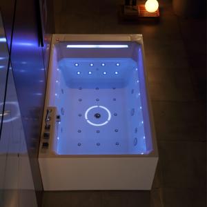 ม่านน้ำ74นิ้วจากุซซี่ฟองเจ็ทอ่างน้ำวนอ่างอาบน้ำอิสระ1.8เมตรสแตนเลสไฟฟ้าอ่างน้ำร้อนห้องน้ำในร่ม - Product Image 3